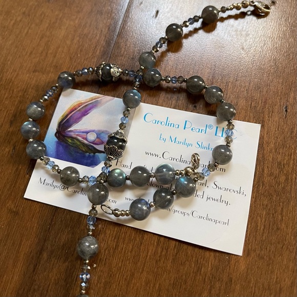 Swarovski, Pearl, Stone and Blown Glass Bracelet & Anklet NWOT - Picture 1 of 4